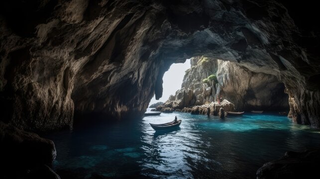 Blue Grotto Cave Capri Italy