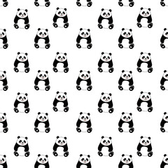 pattern with cute panda 