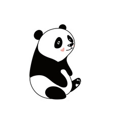 Cute panda illustration 