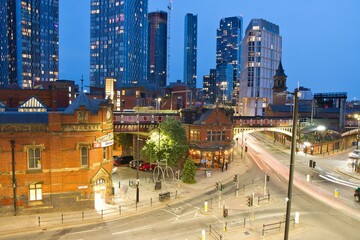Fototapeta premium Manchester at early hours of evening