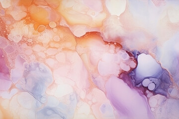 Pastel color ink abstract fluid art background