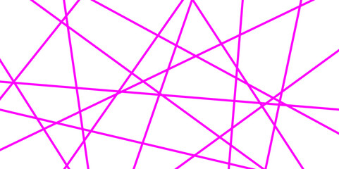 Obraz premium Abstract luxury pink geometric random chaotic lines with many squares and triangles shape background. 