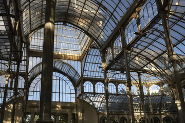 Interior of the Glass Palace, at the Buen Retiro park, Madrid