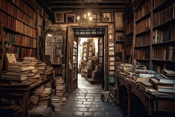 Obraz premium shelf with books