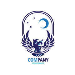design logo owl vector illustration