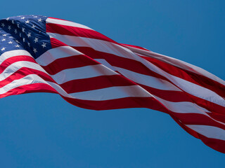 American Flag in the Wind 140