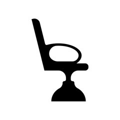  OFFICE CHAIR icon silhouette design template vector