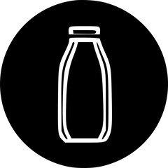 milk bottle line icon, outline vector sign, linear manner pictogram isolate on white. symbol, logo illustration. Editable stroke