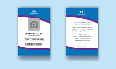 Obraz premium id card design , id card template