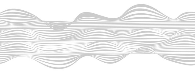 Obraz premium Abstract grey smooth element swoosh speed wave modern stream background. Abstract wave line for banner, wallpaper background with wave design.
