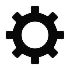 gear icon, machine vector, engine illustration