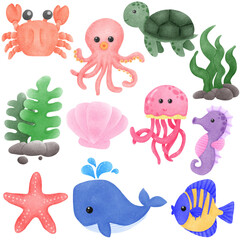 sea animals collection