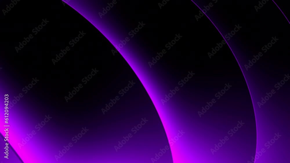Poster neon lines move in flow of waves. design. glowing neon lines move in waves. stream of circular lines