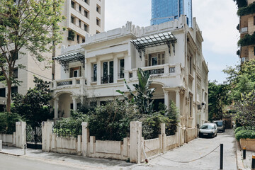 Beirut, Lebanon — 24.04.2023: Old houses in the Achrafieh district in Beirut