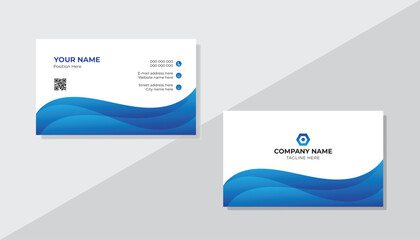 Vector stylish business card design template set .