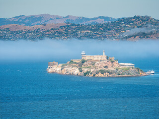 San Francisco Alcatraz as the rock island which was a prison in old times