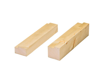 milled wooden slats, in various sizes