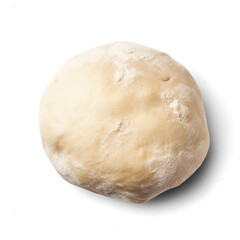 Raw dough isolated on transparent or white background, png