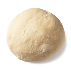 Raw dough isolated on transparent or white background, png