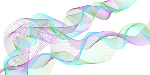 Abstract colorful blue, pink blend wave lines and technology background. Modern colorful flowing wave lines and glowing moving lines. Futuristic technology and sound wave lines background.