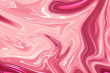 Abstract pink luxury smooth liquid background. Liquid marbling paint background. Luxurious colorful liquid marble surfaces design. liquid oil marble picture with glowing effect.