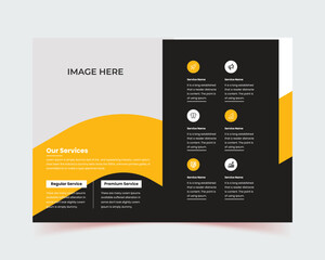 Brochure creative design, book cover, flyer design, Multipurpose template with cover, Trendy minimalist flat geometric design, back and inside pages, Vertical a4 format, company profile, roll up