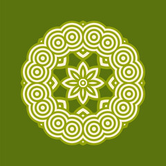 Symmetrical composition of geometric shapes. Abstract element for design. Vector illustration.