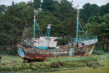 Retired old fishing boat