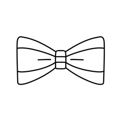 vector trendy style bow tie icon