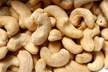 Cashewnüsse, Cashews, Cashewkerne, Hintergrund, Textur, Wallpaper