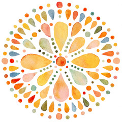 Abstract colorful mandala - 612105256