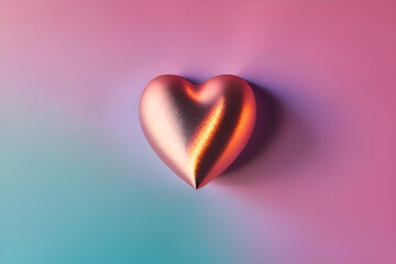 heart on a pink background