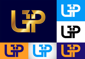 Fototapeta premium Initial Letter U P Logo Design Vector Template. Graphic Alphabet Symbol For Corporate Business Identity