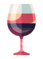 Wineglass symbolizes celebration of luxury