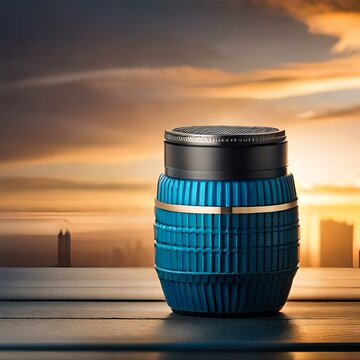 sunset in the sky with box of pupet ashes in it