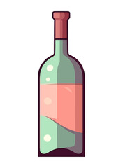 wine bottle, symbol of celebration