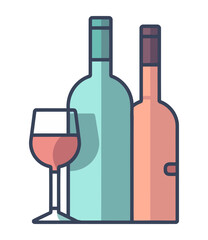 Luxury whiskey in wineglass backdrop