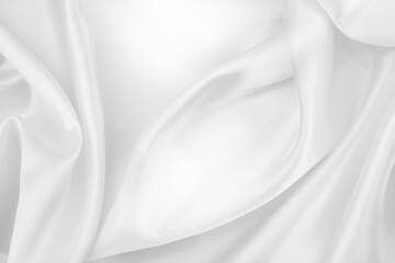 White silk fabric