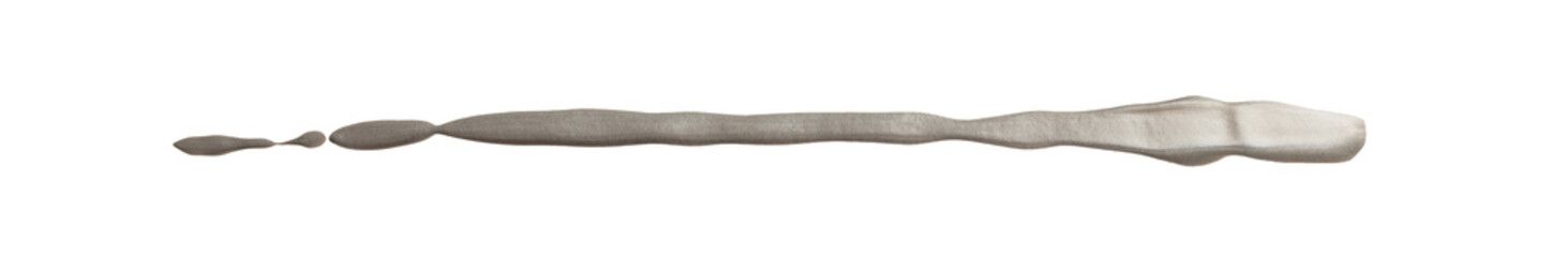 PNG Gold, silver glitter ink color smear brush stroke stain line blot on trasparent background.