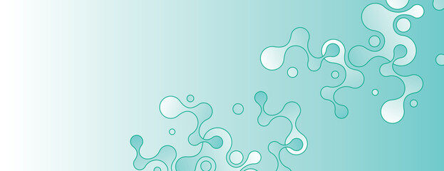 Abstract vector design with geometric connect Molecules creative graphic shapes Medicine and biology dna element