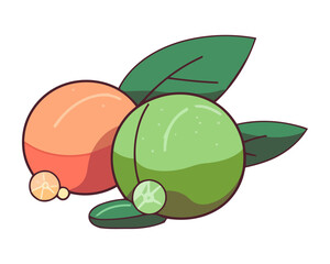 Fresh organic fruits, a healthy meal