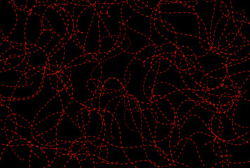 Red dotted line texture dynamic particle effect smooth straight lined background