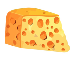 Fresh gourmet cheese slice, perfect for lunch