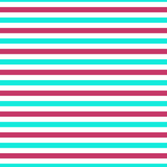 Striped seamless pattern with pink green horizontal line. Fashion graphics design for t-shirt, apparel and other print production. Strict graphic background. Retro style.