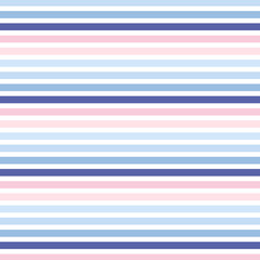 Striped seamless pattern with pink blue horizontal line. Fashion graphics design for t-shirt, apparel and other print production. Strict graphic background. Retro style.