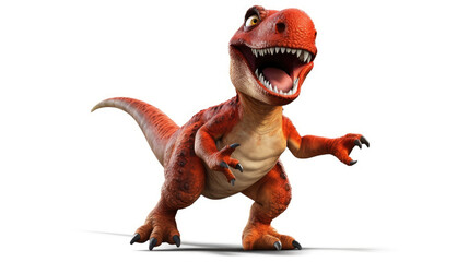 Jolly T-Rex: Charm of the Jurassic Era, created with Generative Al technology.