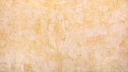 Beautiful Abstract Grunge Decorative  yellow brown Stucco Wall Background. Art Rough Stylized Texture Banner With Space For Text
