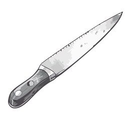 Sharp steel blade, kitchen knife