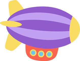 Cartoon Airship Vehicle © Mykola Syvak