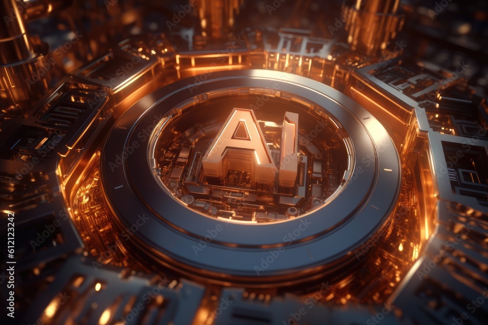 Poster ai, artificial intelligence concept generative ai